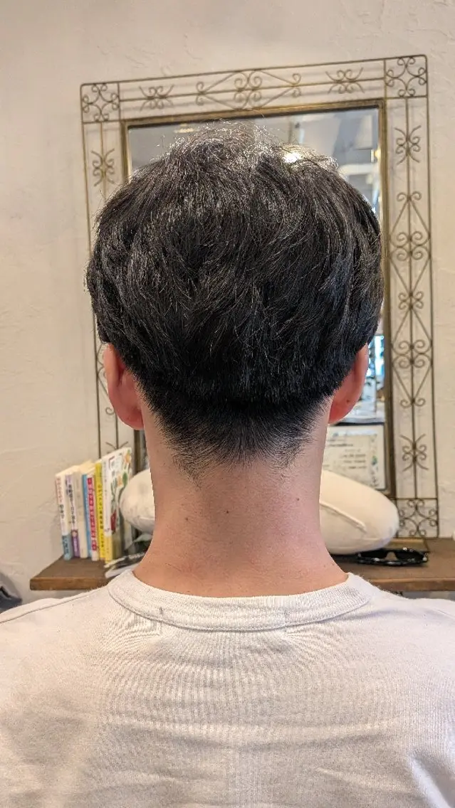 ショート かきあげバング カットモデル無料🪄 菊池　位公のヘアスタイル