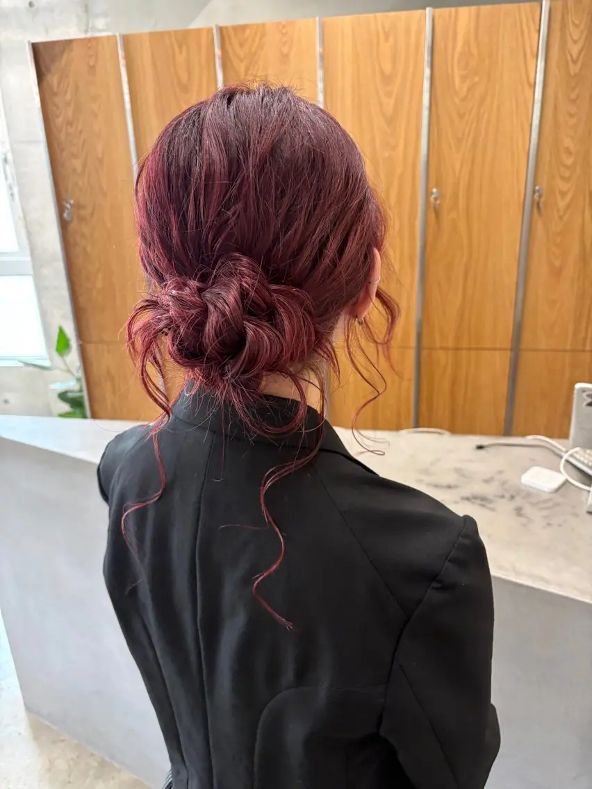セミロング ヘアアレンジ ヘアセット yuuna/ レイヤーカット🎀のヘアスタイル