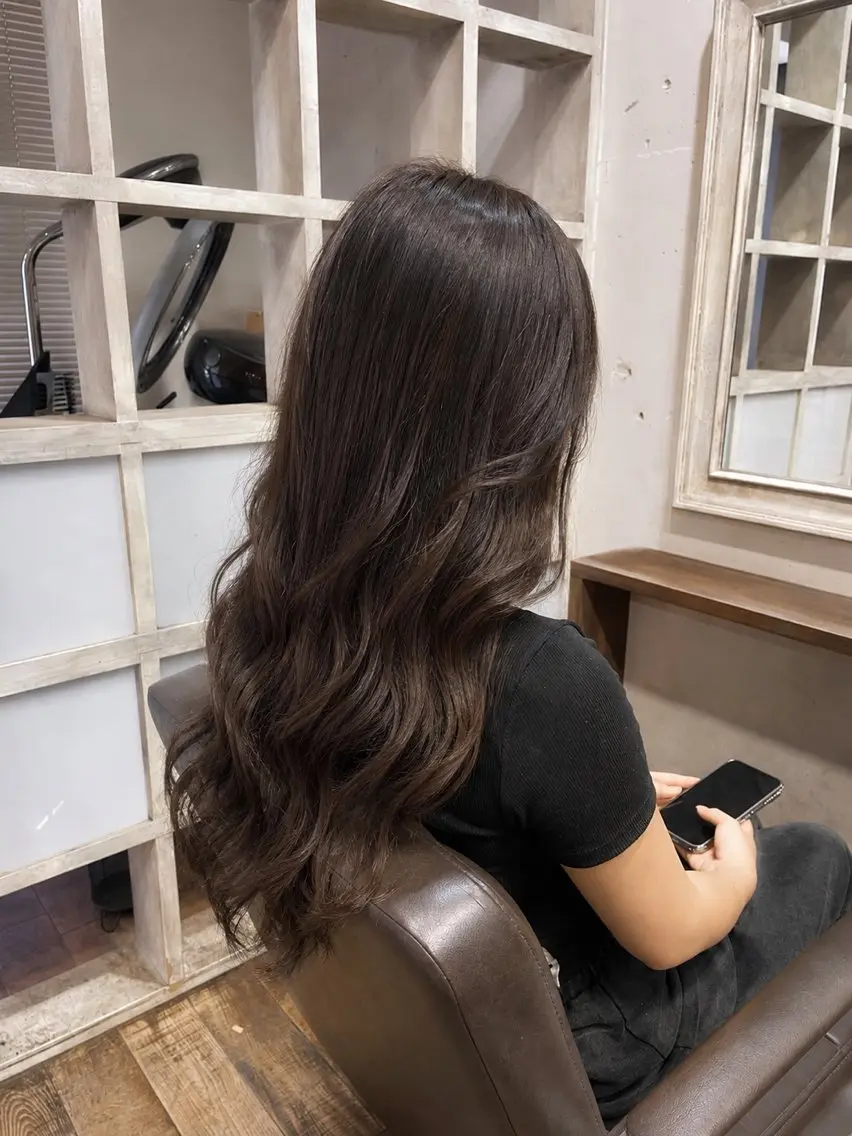 ロング エクステ エクステ/カラー 髪質改善/トミタのヘアスタイル
