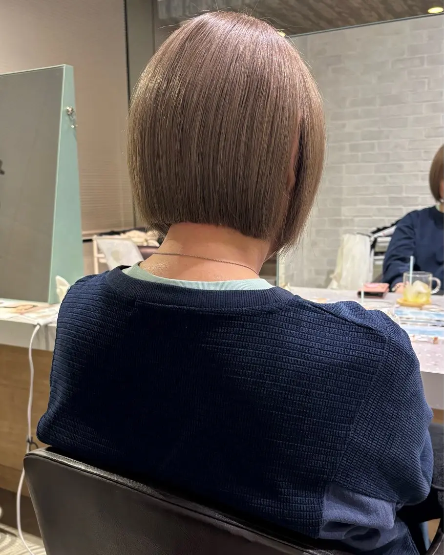 ショート 切りっぱなしボブ ボブ レイヤーカット 盛れるレイヤー/ 髪質改善/遠藤龍雅のヘアスタイル