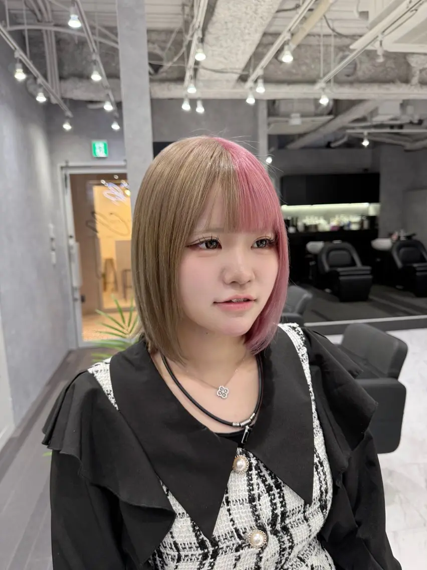 カラー SALOWIN栄 高須大貴のヘアスタイル