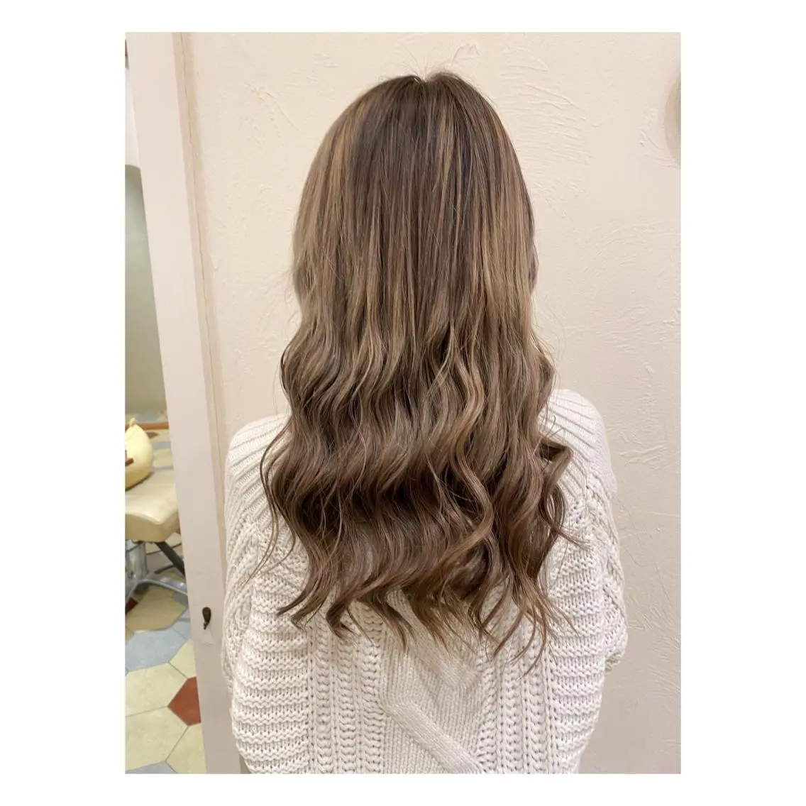 ロング カラー カット ヘアカラー 菊池大一 溝の口パーマのヘアスタイル