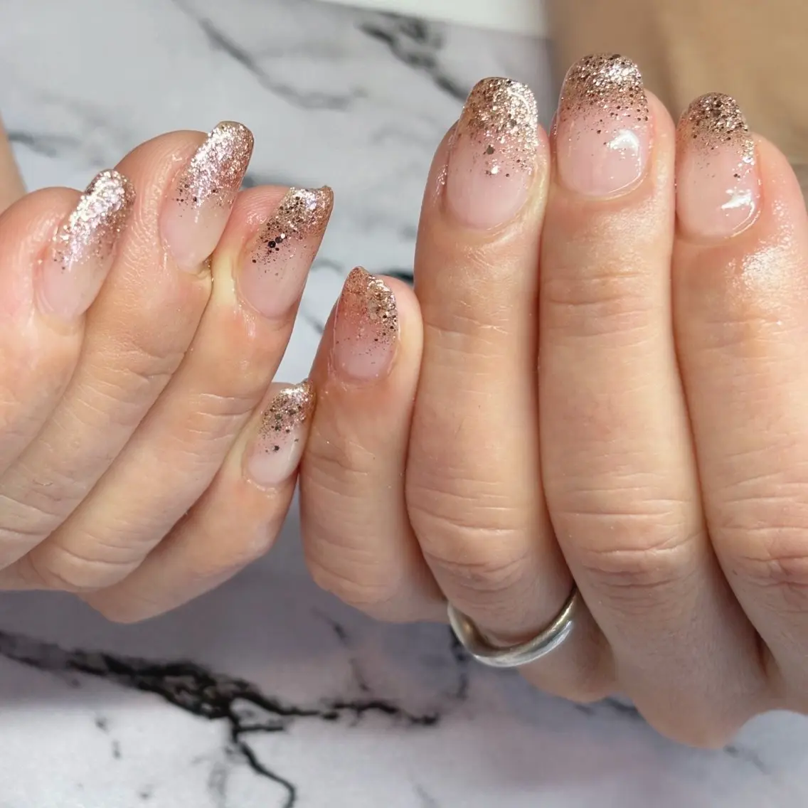 ネイル グラデーション ラメ(グリッター) ラメグラデーション BONITA AZUSAのネイルデザイン