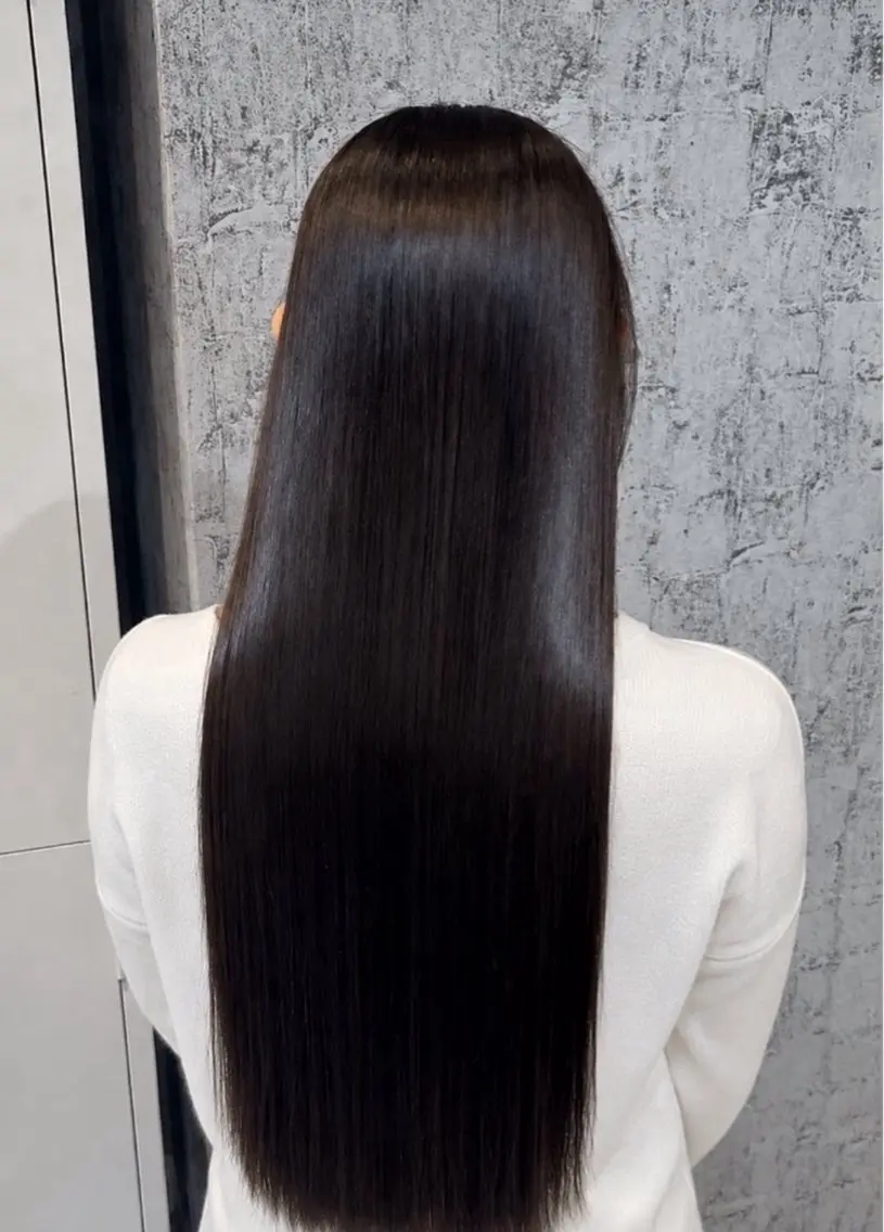 ロング 縮毛矯正 艶髪矯正＆ 髪質改善🎀美雨のマツエク・マツパデザイン