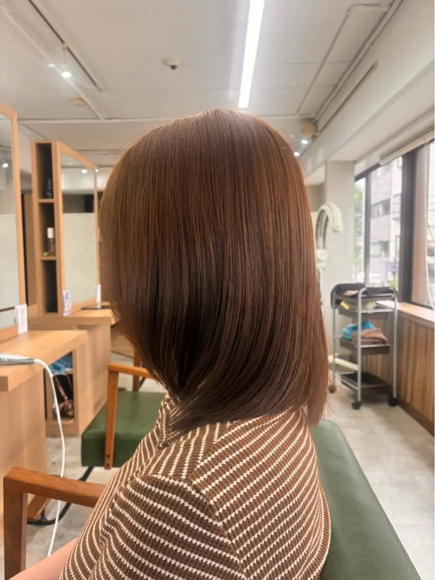 ミディアム カラー ブラウンカラー ヘアカラー 匠 hair🫆のヘアスタイル