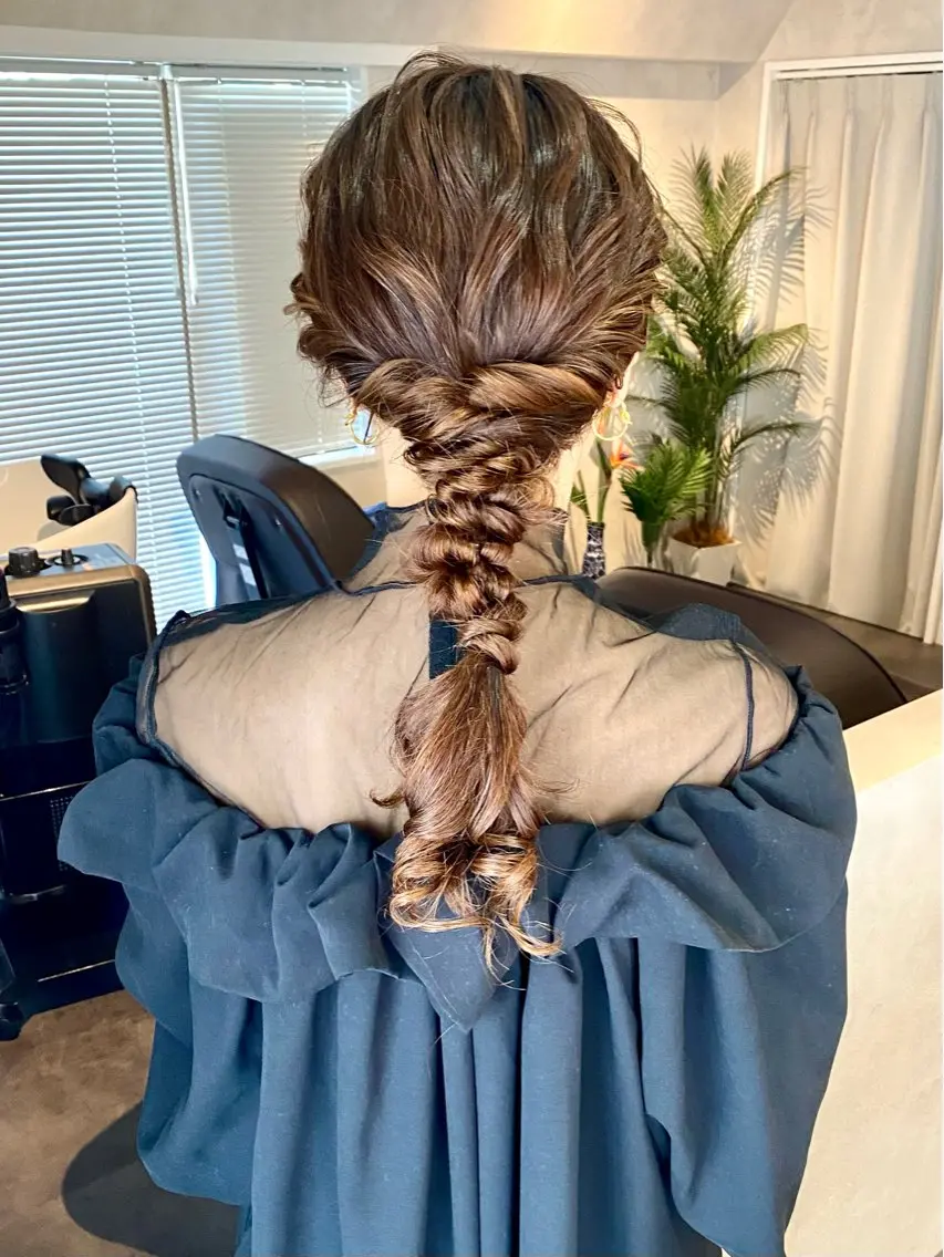 ヘアアレンジ ヘアセット ヘアセット&カラー 🩷miwaのヘアスタイル