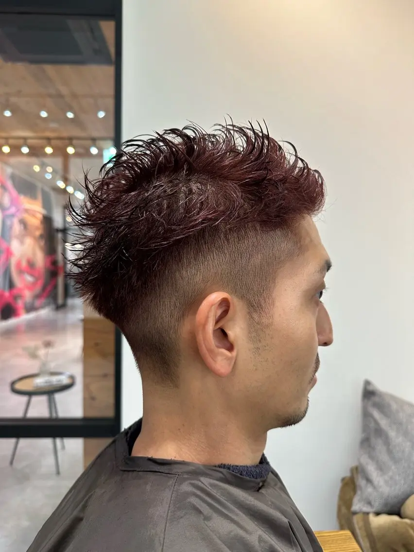 カラー メンズ ツーブロック 刈り上げ カット ヘアカラー メンズカット クドウユウキのヘアスタイル