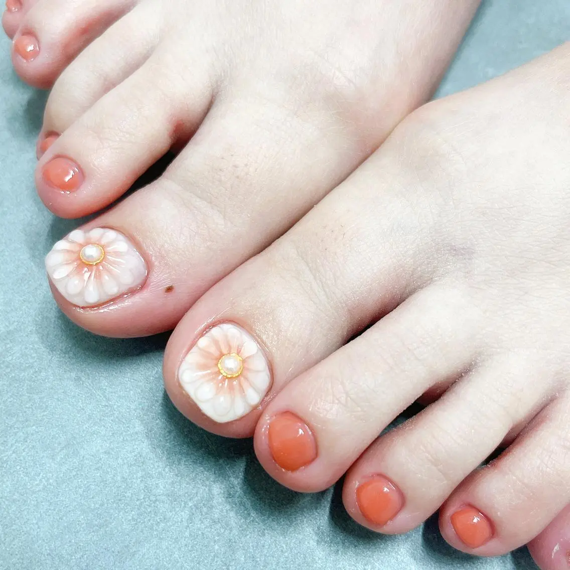 ネイル フラワーネイル ぷっくりネイル nailsalon Graciaのネイルデザイン