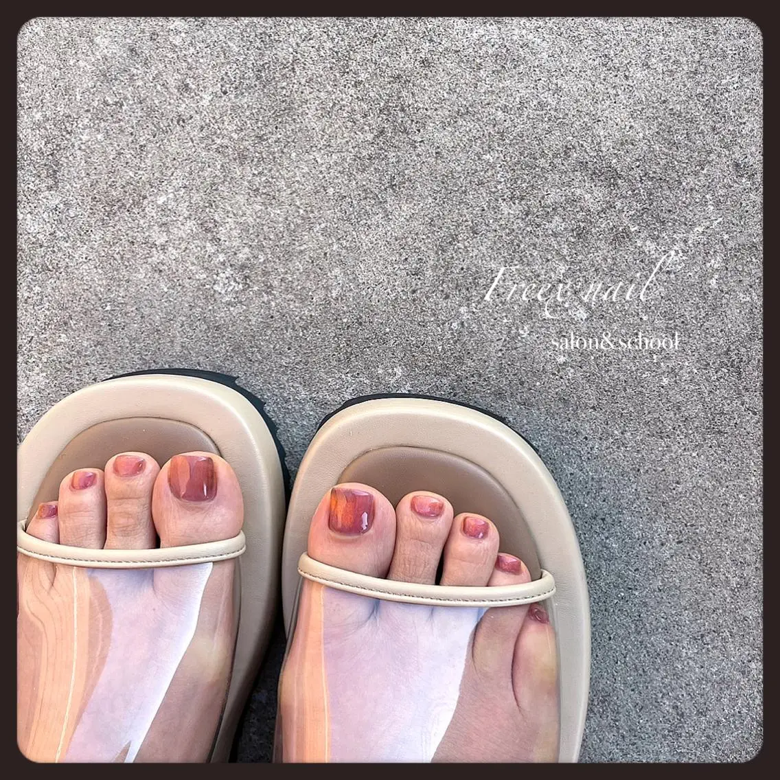 ネイル マグネットネイル フットネイル freex nail /ニュアンス/個性派のネイルデザイン