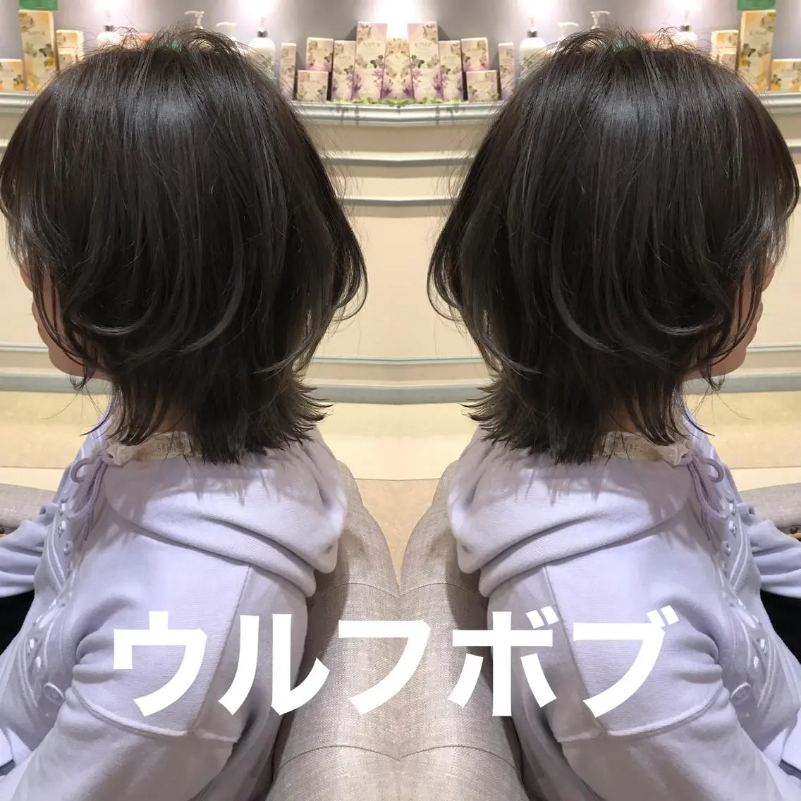 ミディアム カラー ヘアアレンジ レイヤー/ハイライト /立川/赤池宏隆のヘアスタイル