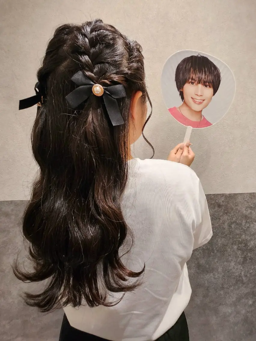 ヘアアレンジ シールエクステ🎀 ホシノ🕒ユウカのヘアスタイル