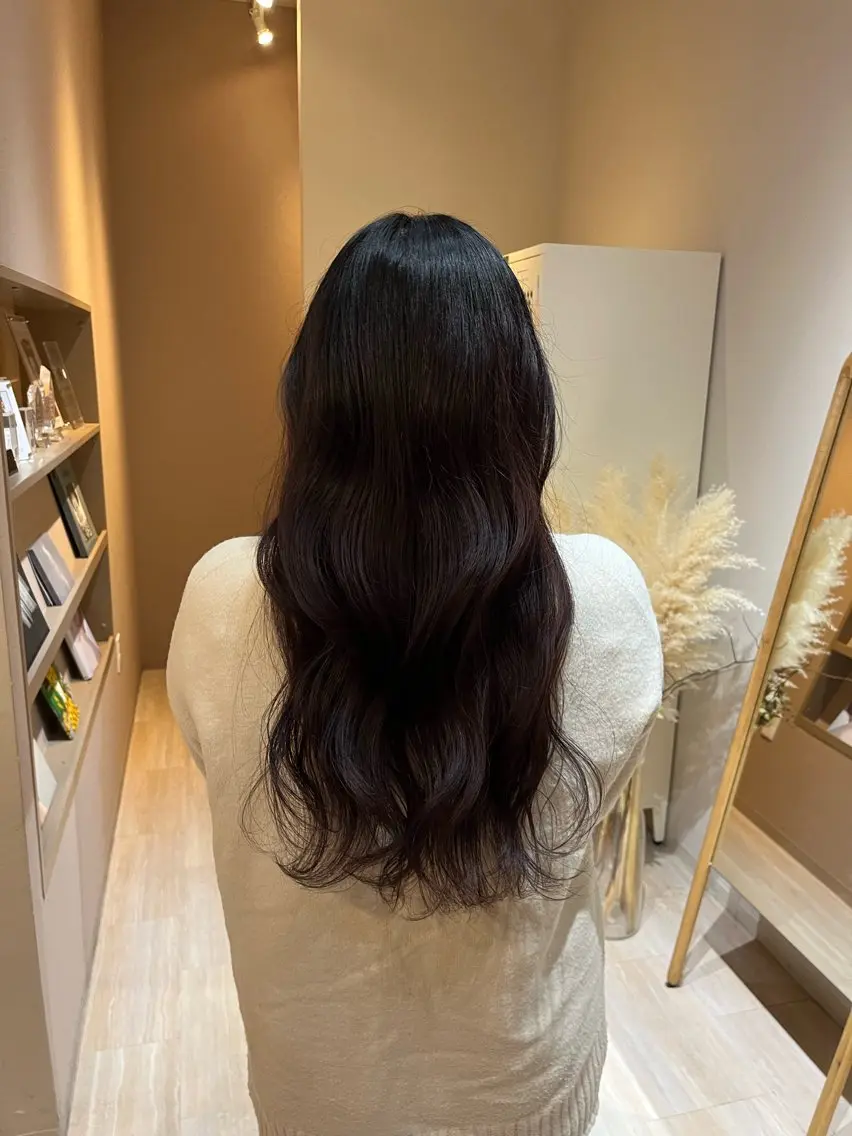 ロング カラー ramphy 柴原 夢奈のヘアスタイル