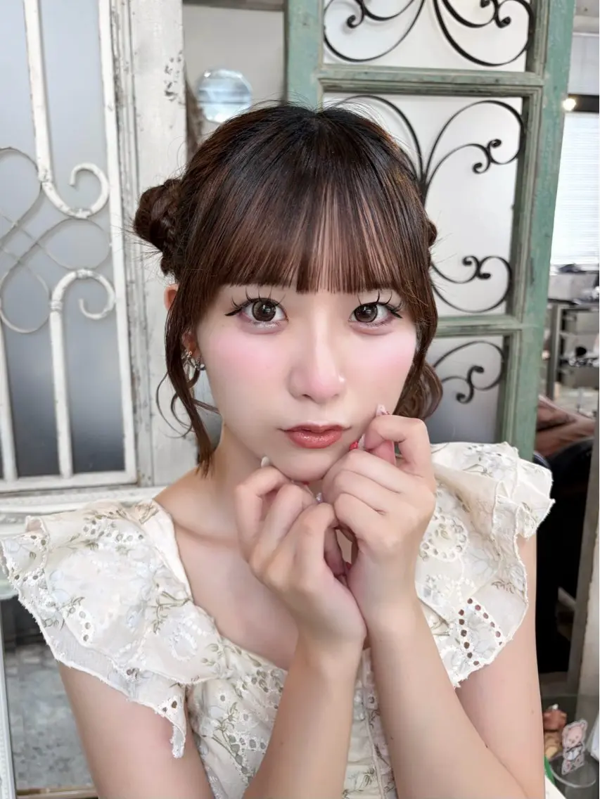 ロング ヘアアレンジ 櫻坂46ヘア美容師 すず花🌸のヘアスタイル