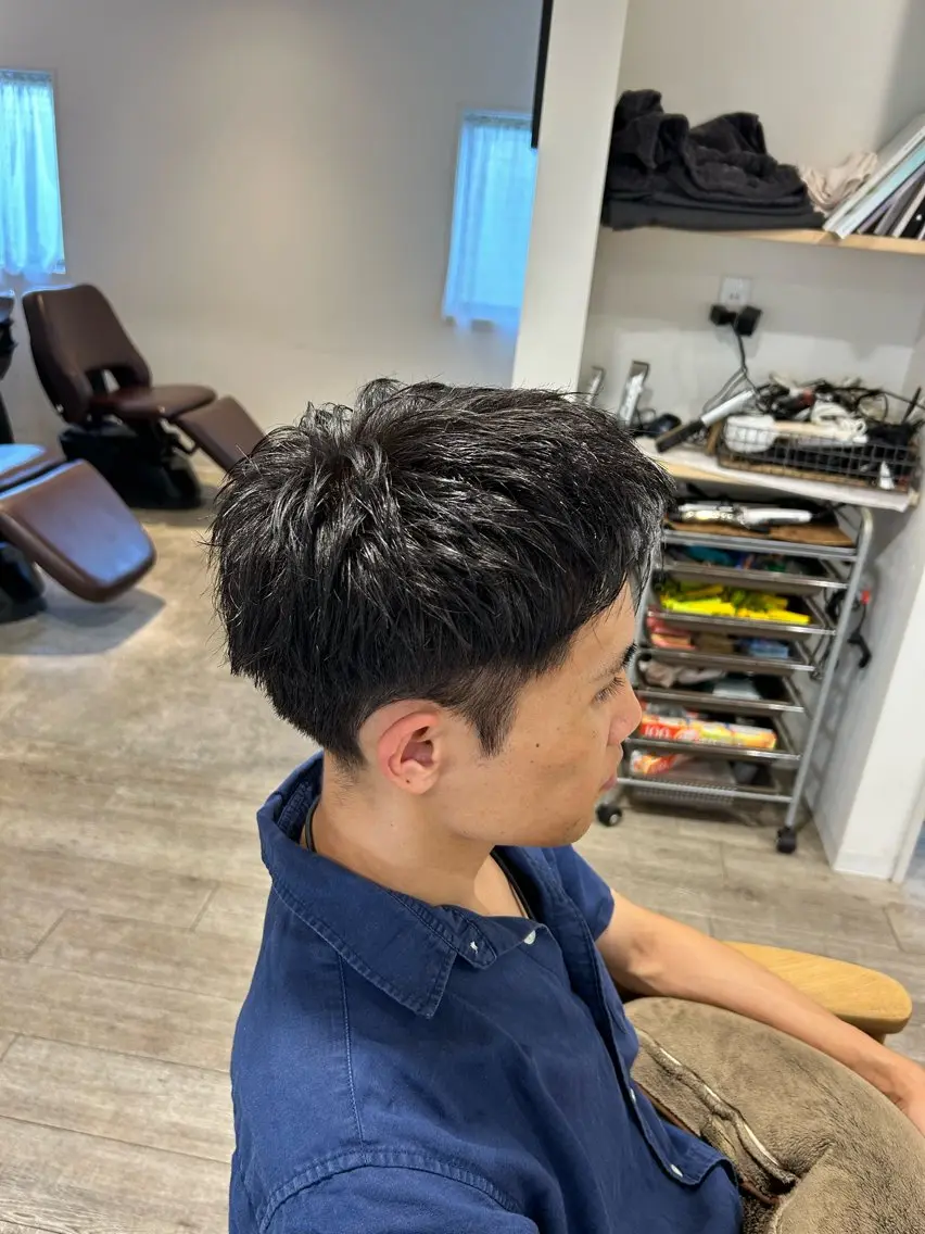 ショート カラー メンズ ヘアカラー 菊澤 拓也のヘアスタイル