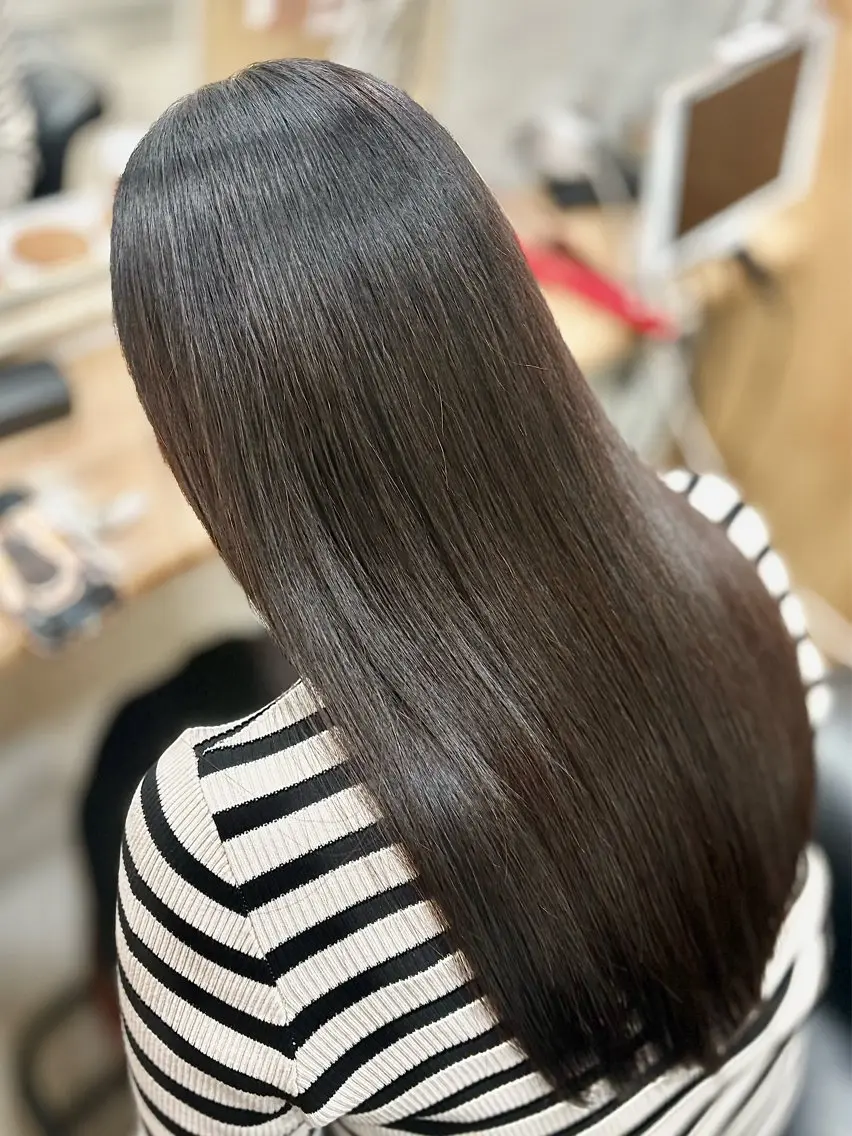 ロング カット 縮毛矯正 白鳥 正孝のヘアスタイル