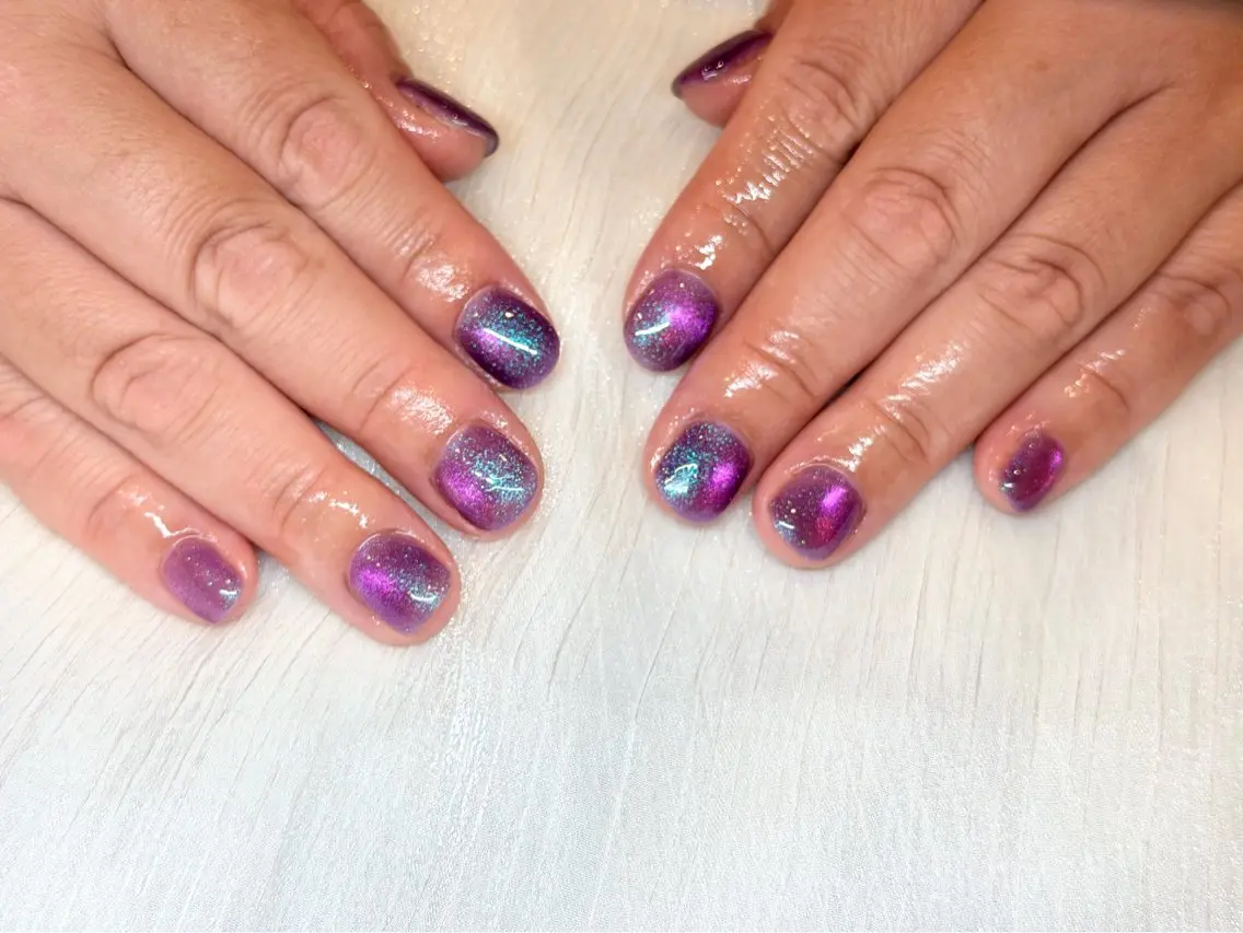 ネイル ブルー ピンク ハンドネイル 🤍大人シンプル🤍 船橋駅近 nailのネイルデザイン
