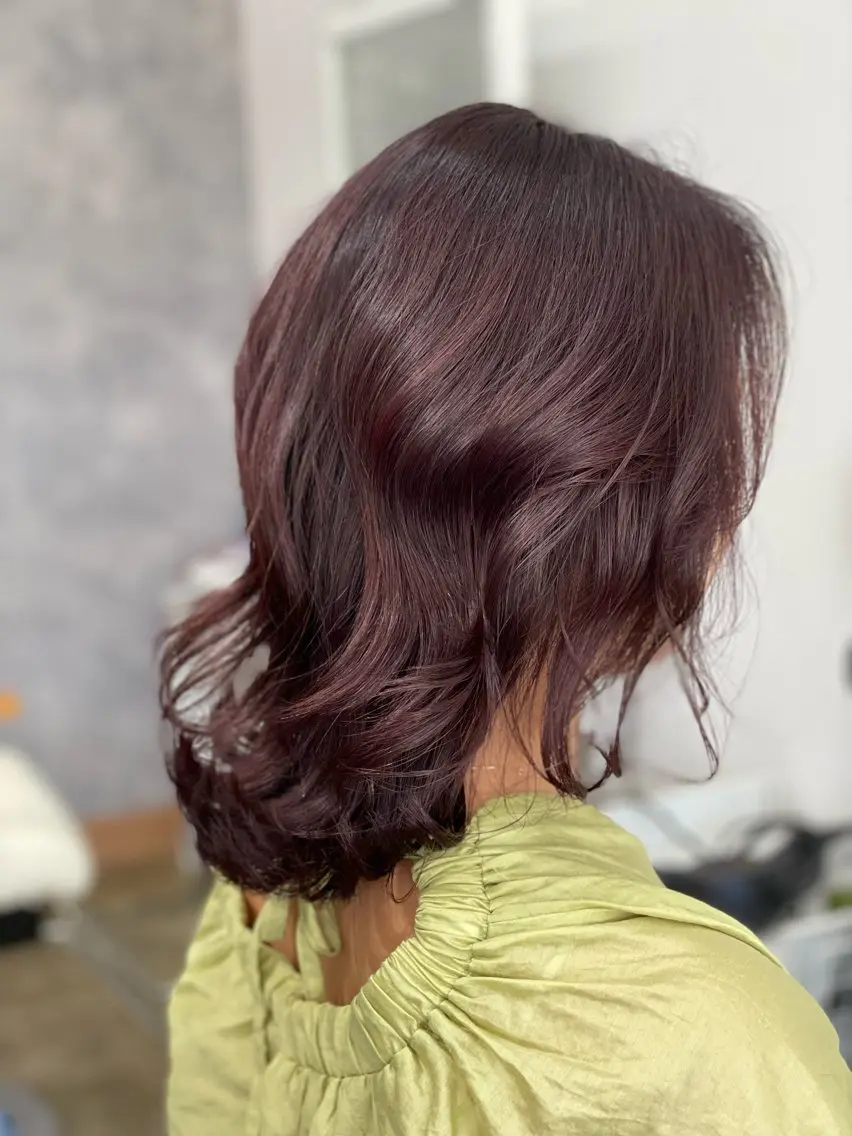 セミロング カラー Snaly カラー特化ページのヘアスタイル