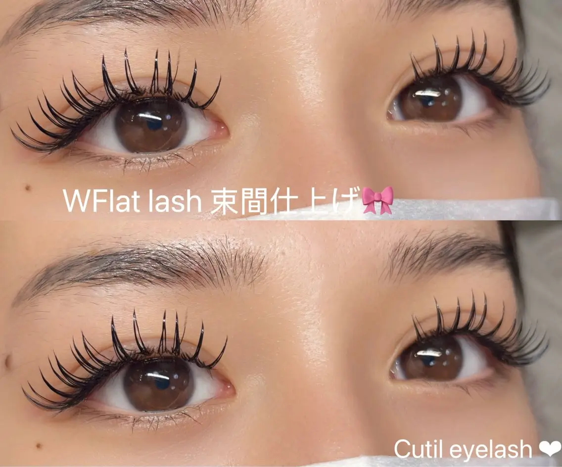 マツエク・マツパ フラットラッシュ ナチュラル マツエク Cutil . eyelash 🍊のマツエク・マツパデザイン