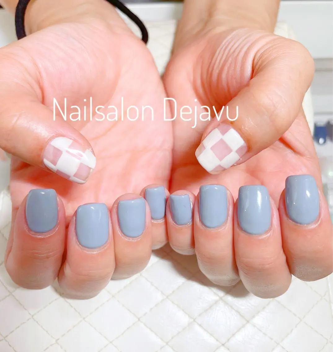 ネイル アートネイル クリアネイル ジェルネイル ワンカラーネイル ホワイト Nail salon Dejavu 🌿のネイルデザイン
