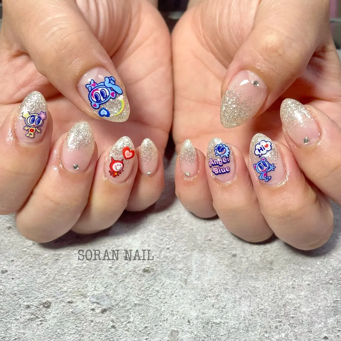 ネイル 持ち込み ハンドネイル soran nailのネイルデザイン