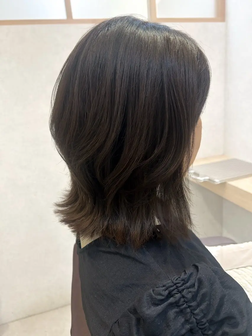 ミディアム ミディアムレイヤー レイヤーカット mao🌼 bob 透明感艶colorのヘアスタイル
