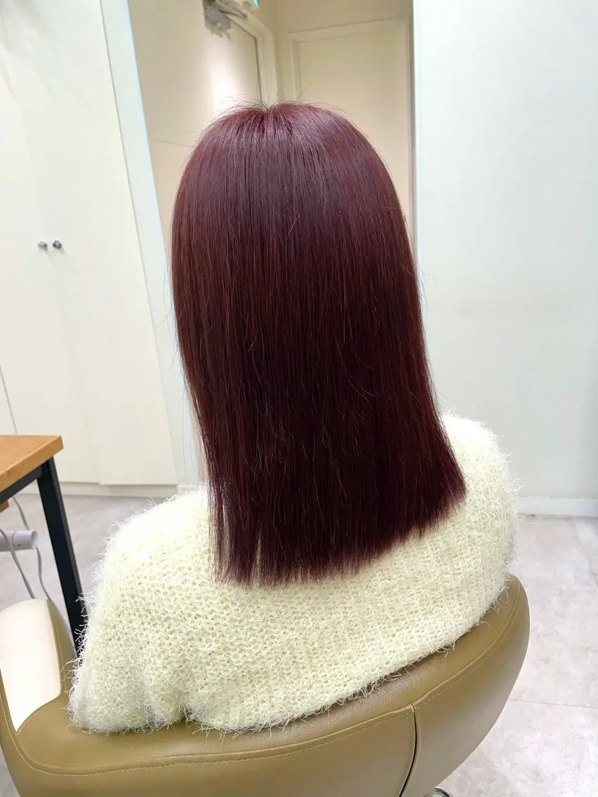 ミディアム カラー ブリーチ ブリーチなしカラー ヘアカラー ボブ/インナーカラー /眉毛/Miyuのヘアスタイル