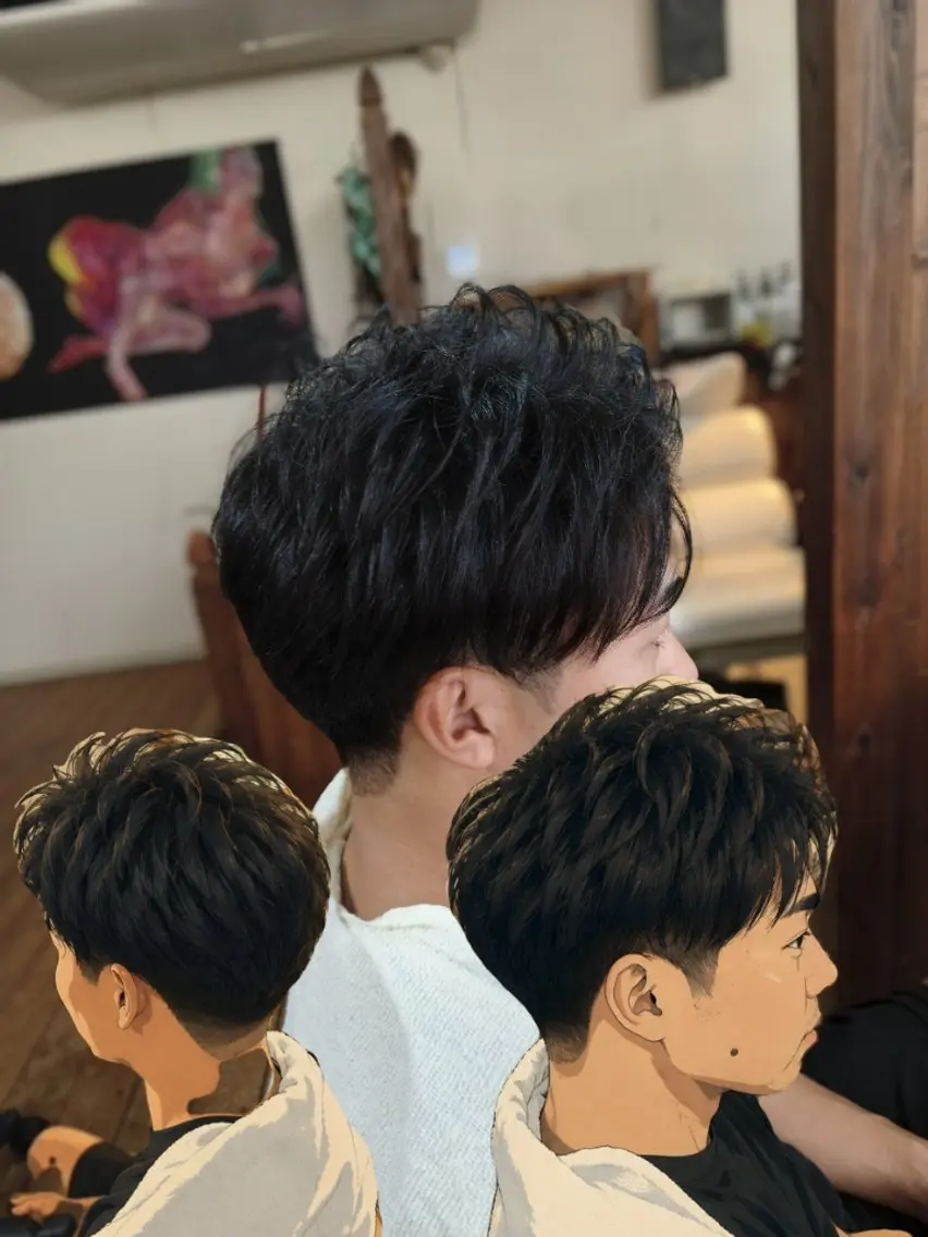 メンズ カット タカハシ ユウヤのヘアスタイル