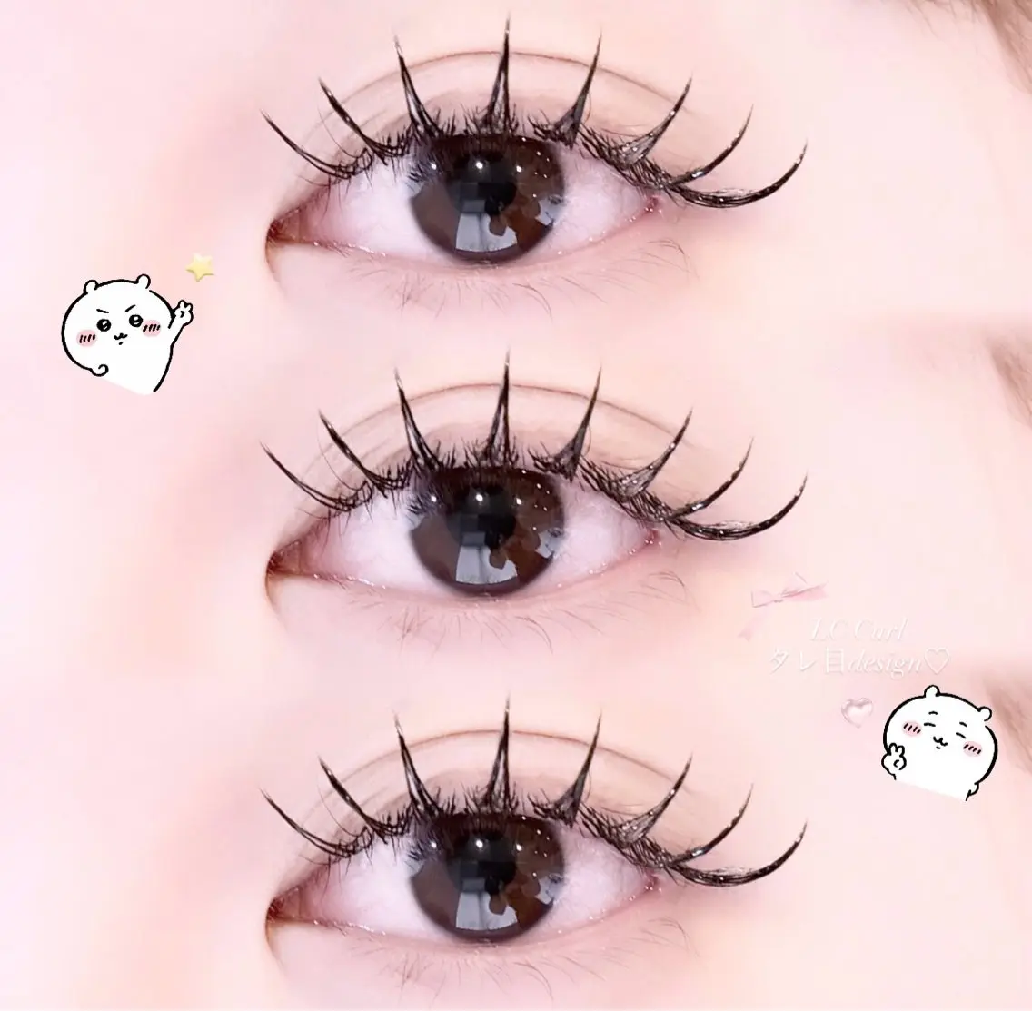 〈初回オフ無料〉💘パリエク風✨大人気Lカール💘フラット100本【持続力🆙LED付き】の写真