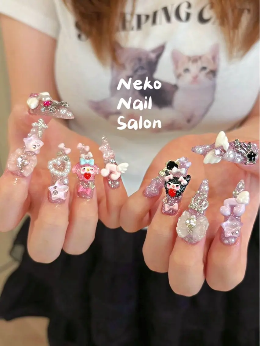 ネイル ロングネイル neko nailのネイルデザイン