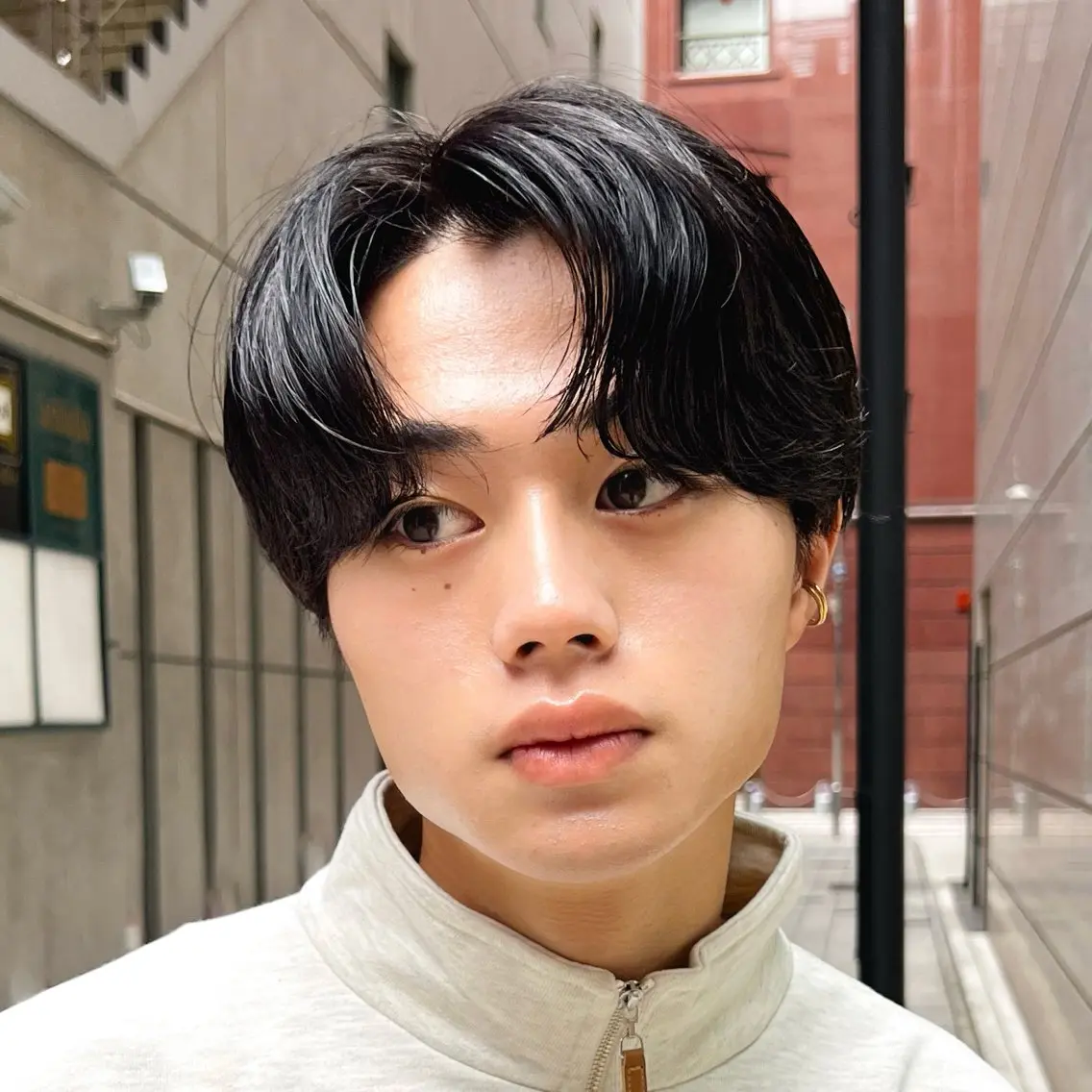 ショート パーマ メンズ メンズパーマ メンズカット曲がる 縮毛矯正佐々木タクマのヘアスタイル