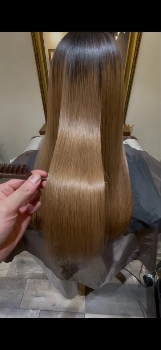 縮毛矯正 &.TIGRE光の森 陽菜佳のヘアスタイル