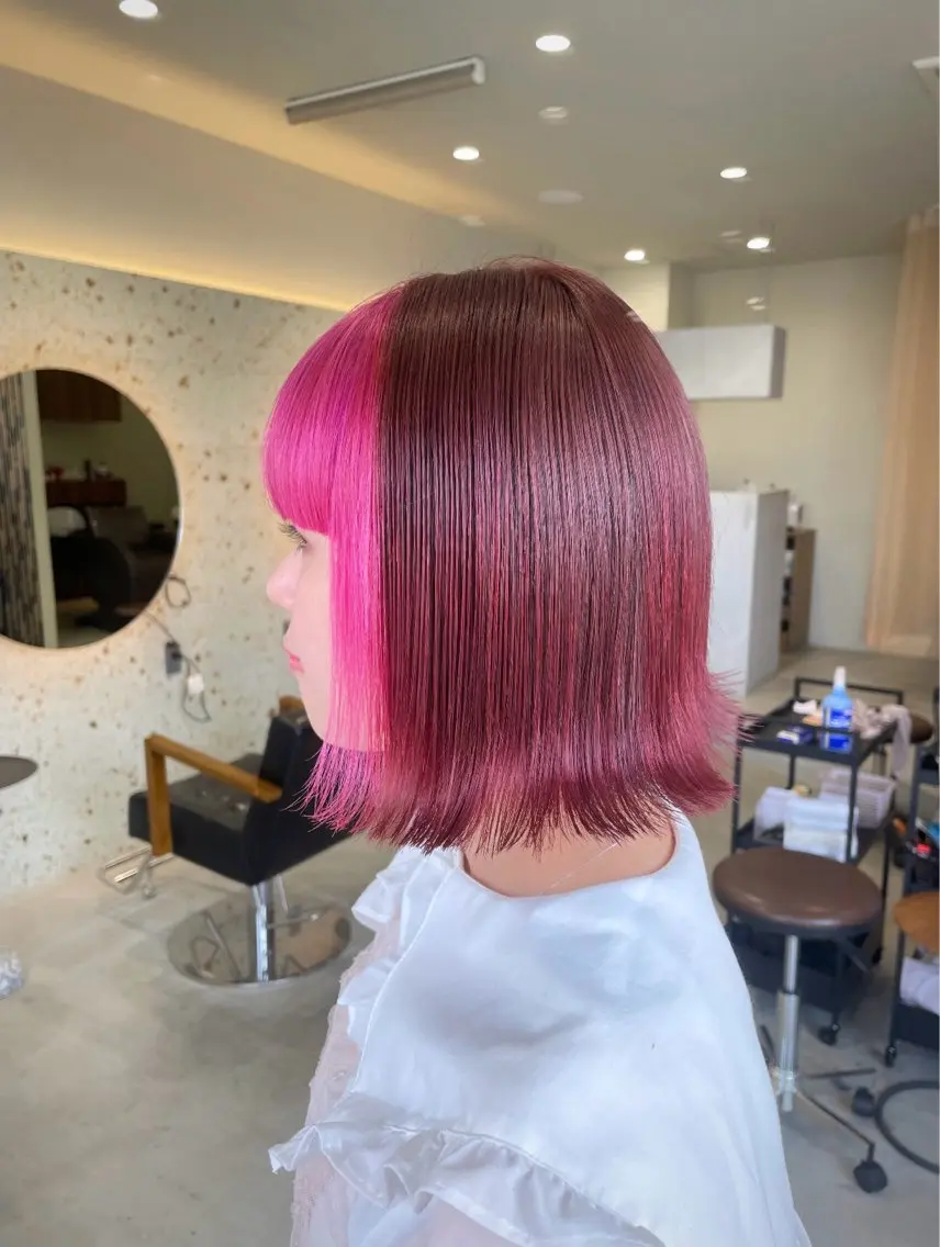 ショート カラー tim hinaのヘアスタイル