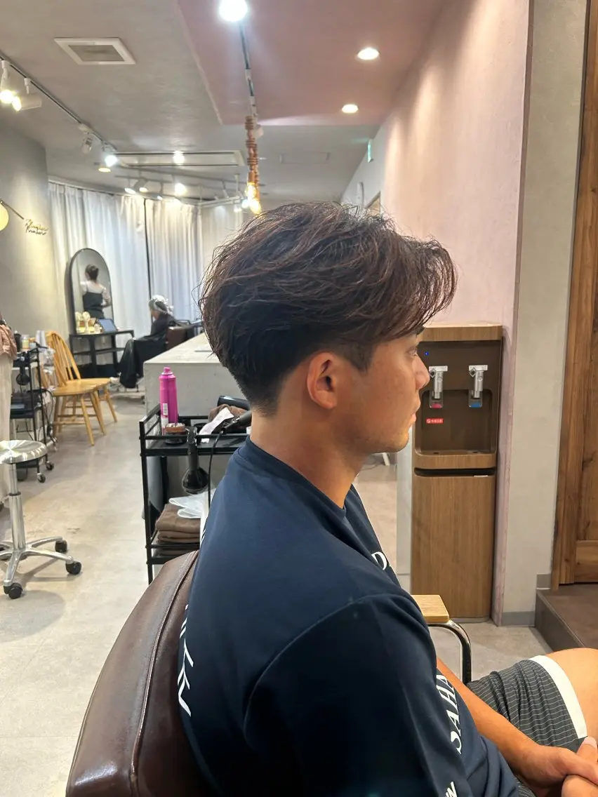 メンズ メンズパーマ カット 大久保 天翔のヘアスタイル