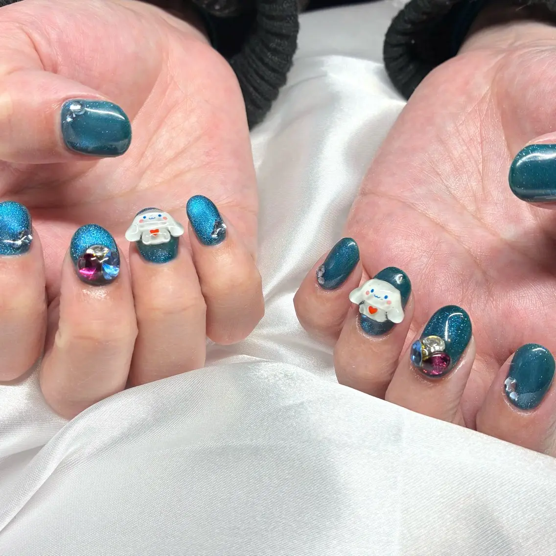 ネイル ジェルネイル マグネットネイル ハンドネイル Nail ヌシん家 AKANEのネイルデザイン