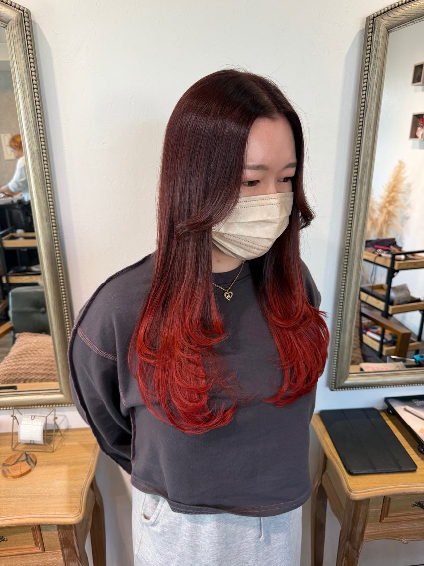 ロング カラー ヘアカラー Felice Erikaのヘアスタイル