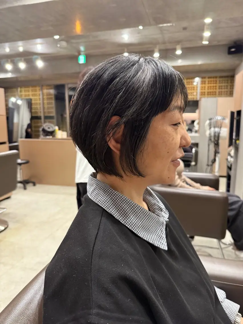 ショート カラー カット ヘアカラー トリートメント 表参道🌿赤み消し カラー/チナツのヘアスタイル