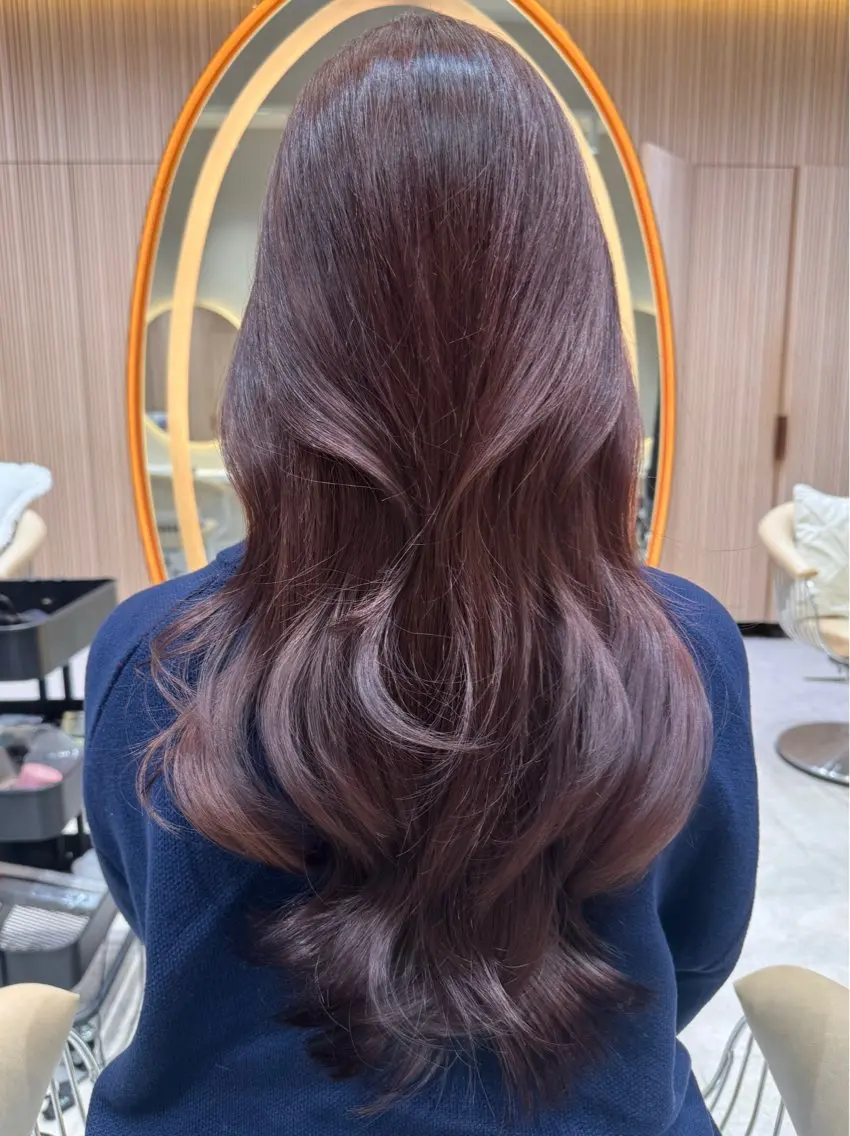 カラー ヘアカラー トリートメント ❤️縮毛矯正❤️ 髪質改善❤️平野実花のヘアスタイル