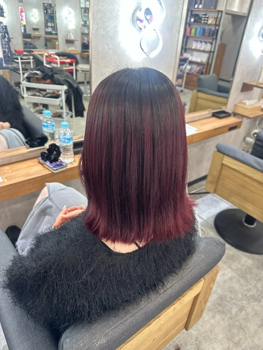 ミディアム MOURI CHISATOのヘアスタイル
