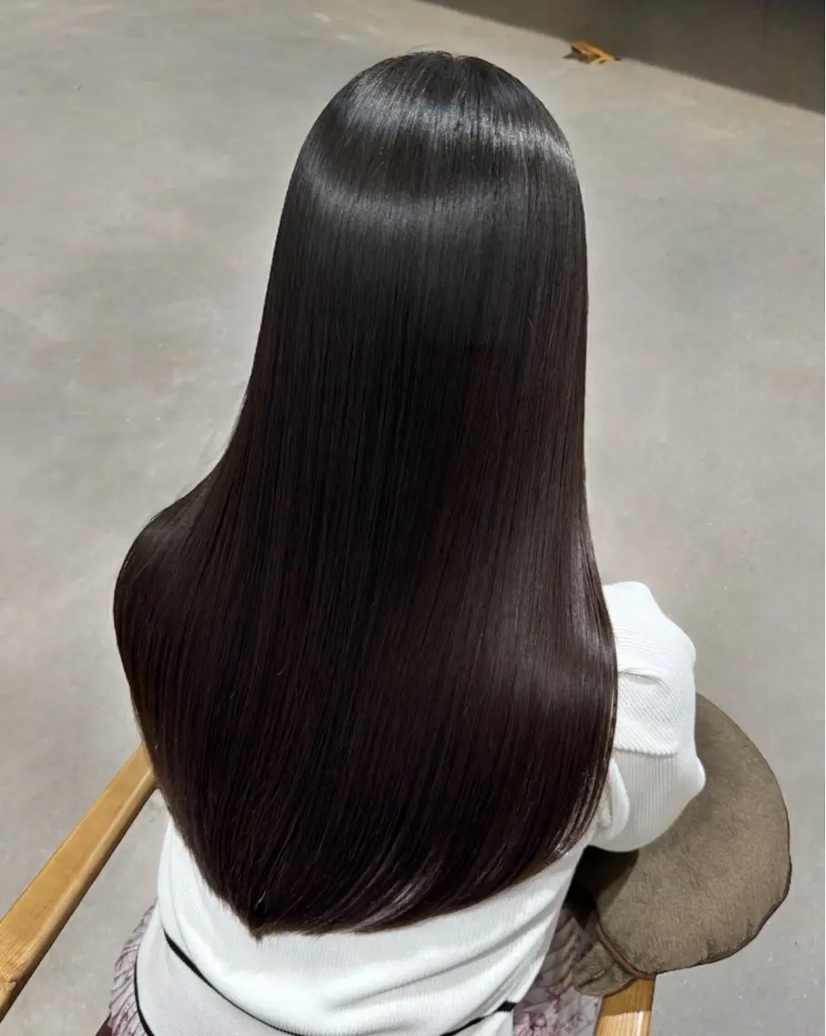 ロング 髪質改善 トリートメント 酸熱トリートメント 髪質改善メニュー 長井 美佐子のヘアスタイル