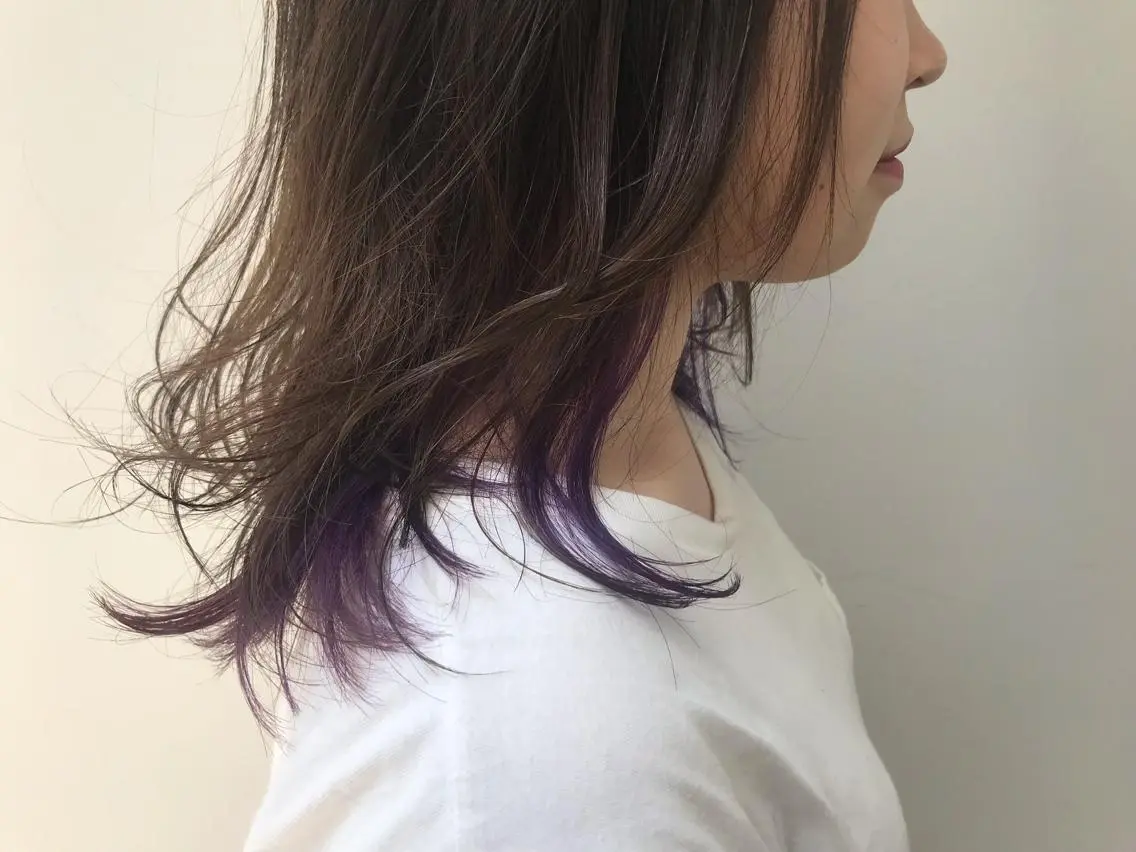 セミロング カラー 土屋 紗也果のヘアスタイル