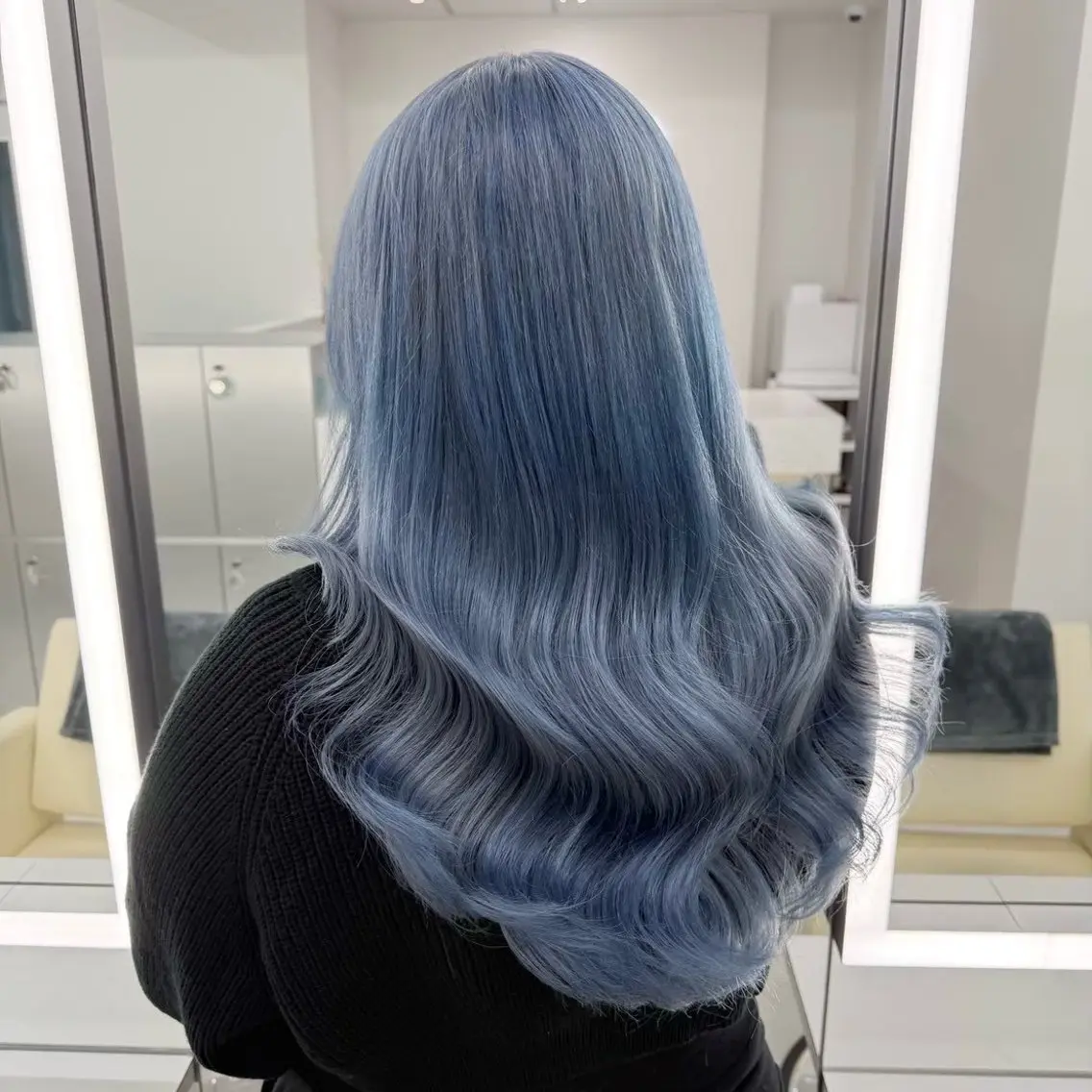 カラー ブルーカラー TACE SAYAのヘアスタイル