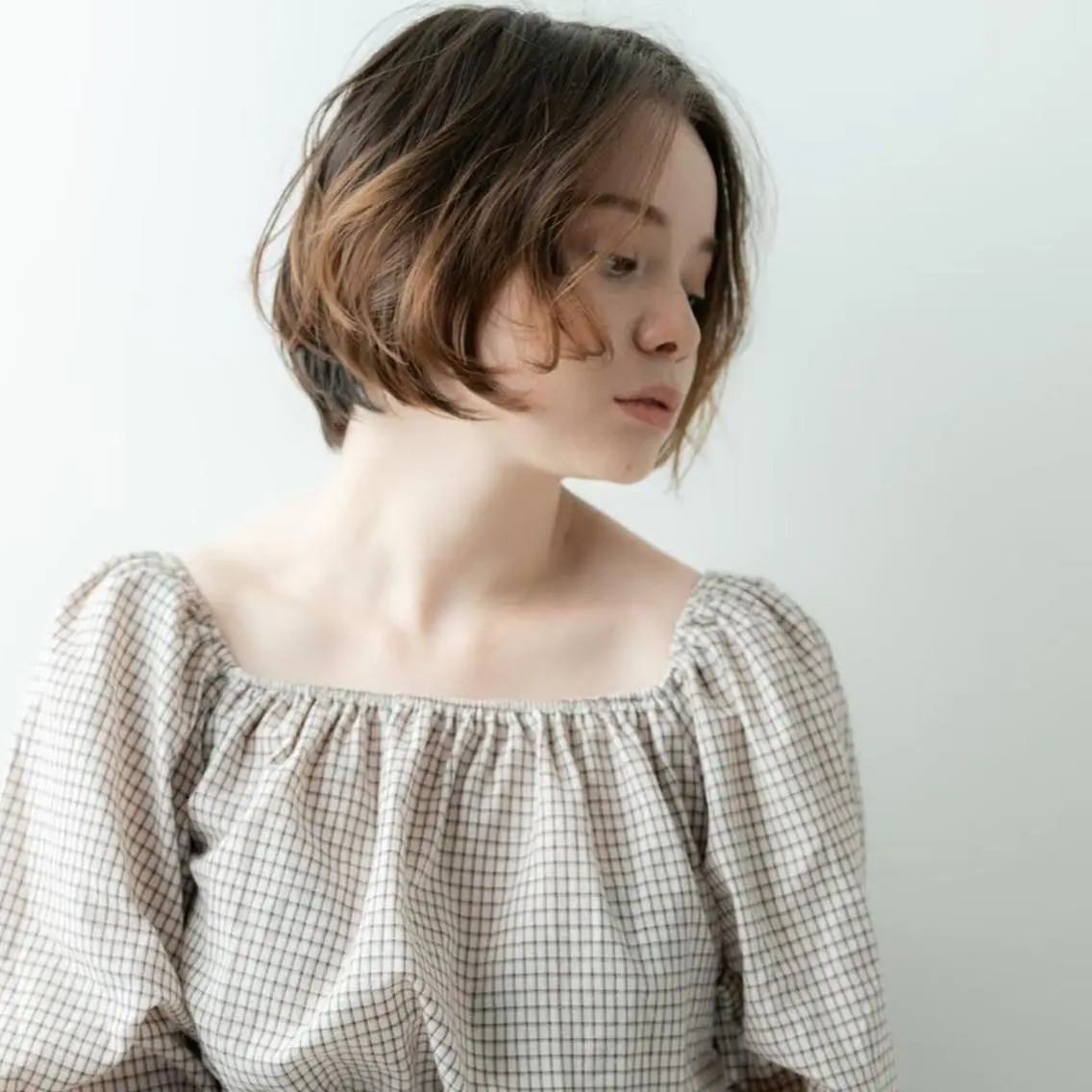 ショート カラー ハイライトカラー インナーカラー ハイライト 髪質改善 縮毛矯正 justbeauty CiNQのヘアスタイル