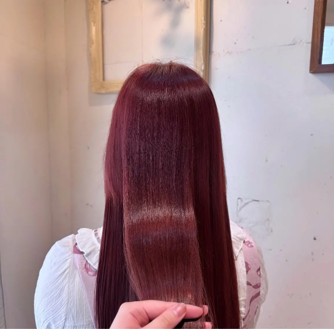 ロング カラー ブリーチ ダブルカラー ブリーチなしカラー ピンクカラー ヘアカラー こすが あかり/ ショート🤍のヘアスタイル