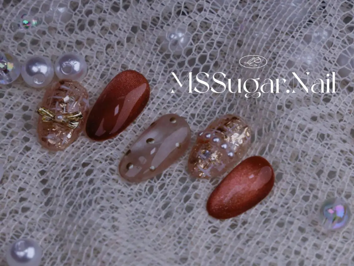 ネイル ハロウィン ロングネイル マグネットネイル スカルプネイル ネイルチップ ハンドネイル MSSugar Nailのネイルデザイン