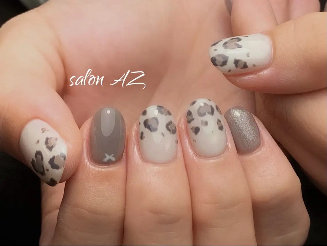 ネイル 持ち込み オフィスネイル スカルプネイル ハンドネイル salon AZ NANAのネイルデザイン
