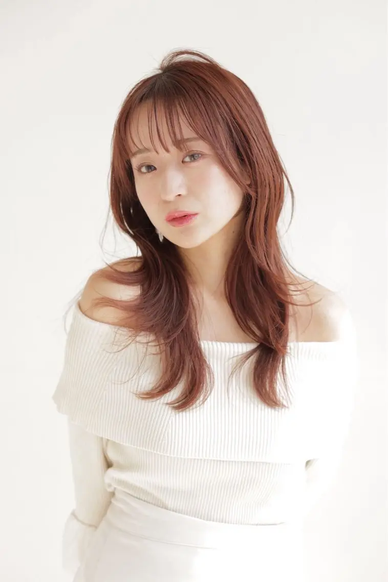 セミロング ヘアカラー 前田 さくらのヘアスタイル