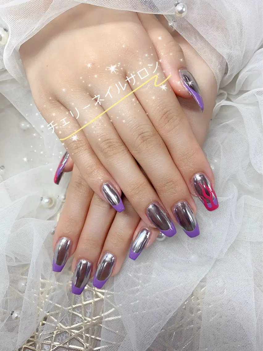 ネイル ハンドネイル 日暮里2 lavenderのネイルデザイン