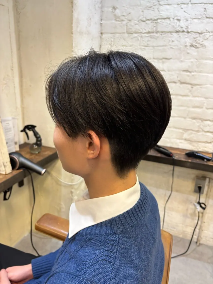 メンズ センターパート メンズ カット/カラー 惇のヘアスタイル