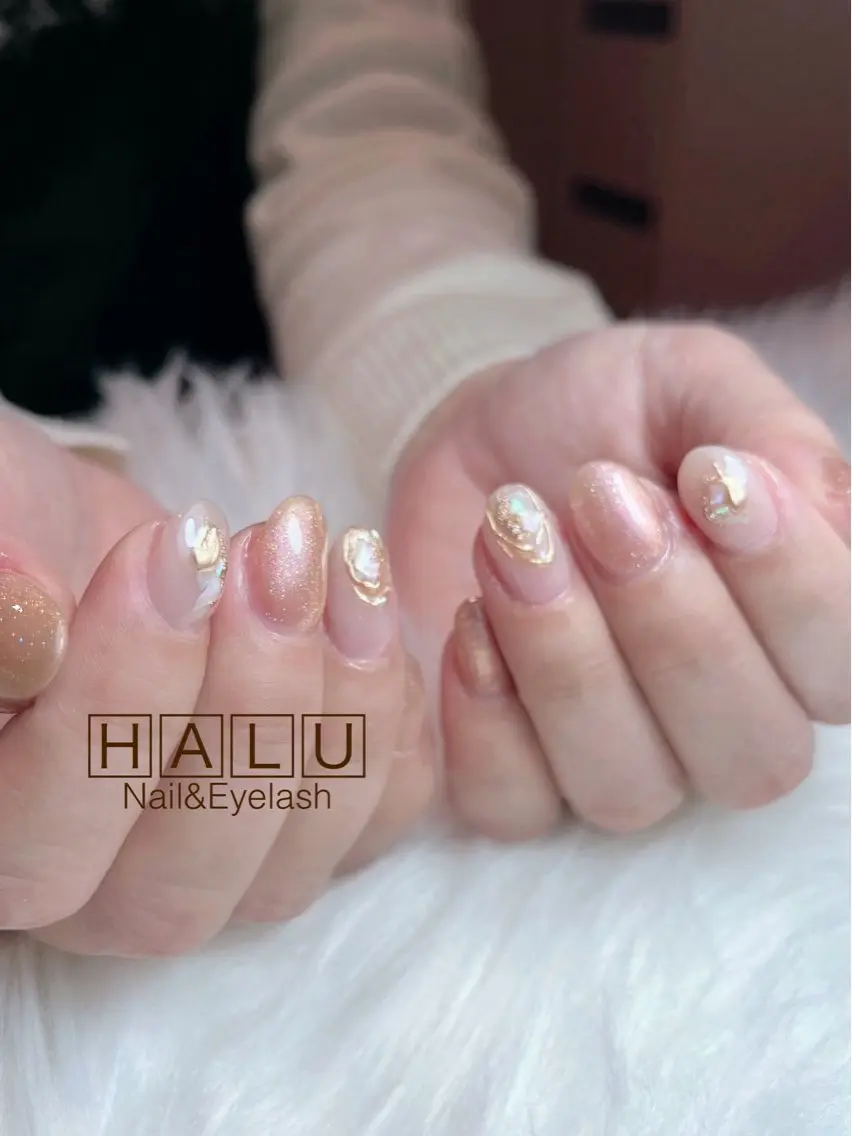 ネイル キラキラネイル HALU ハルのネイルデザイン