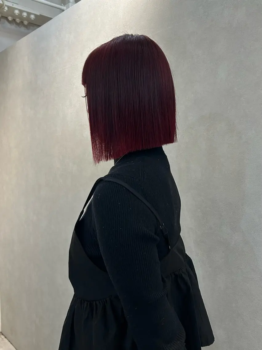 ショート カット ヘアカラー トリートメント えり 堀江/ボブ /レイヤー/艶髪のヘアスタイル